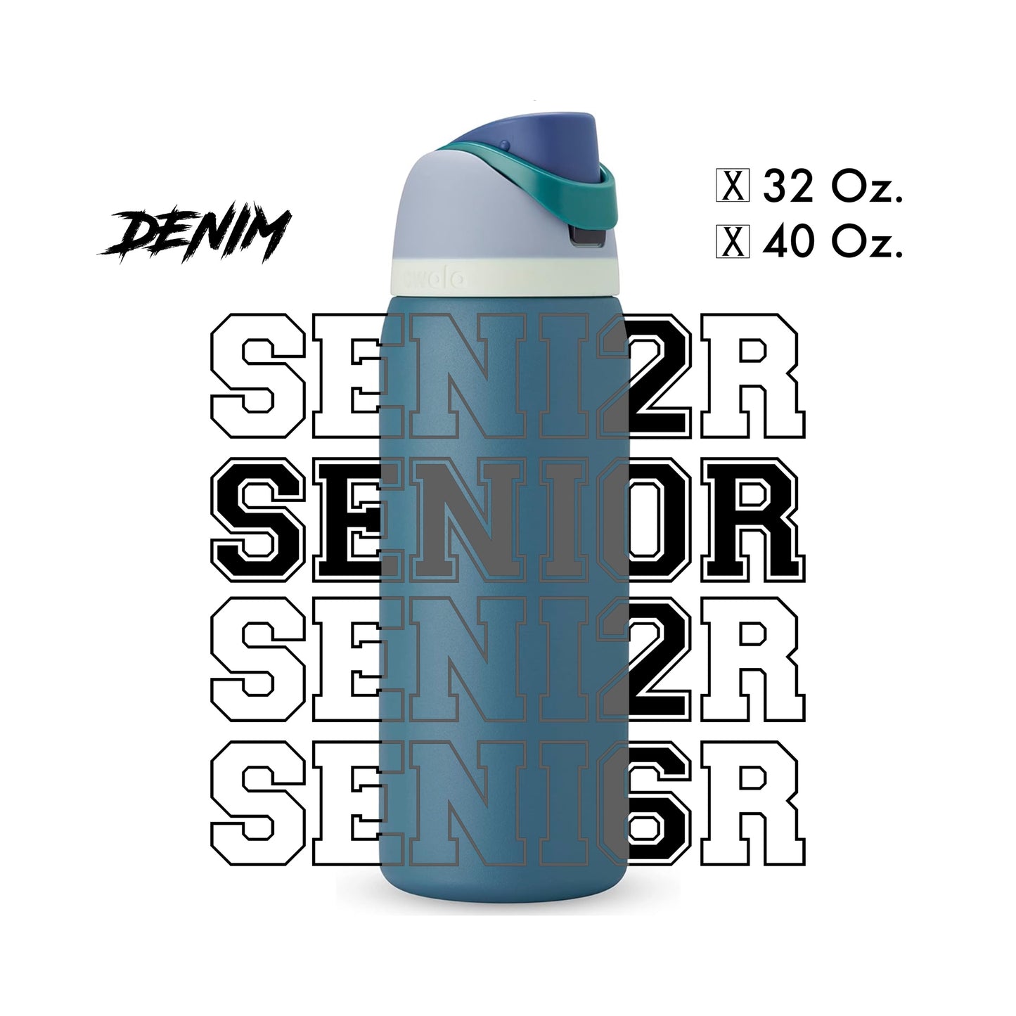 Laser-Engraved Senior/2026 - Water Bottle