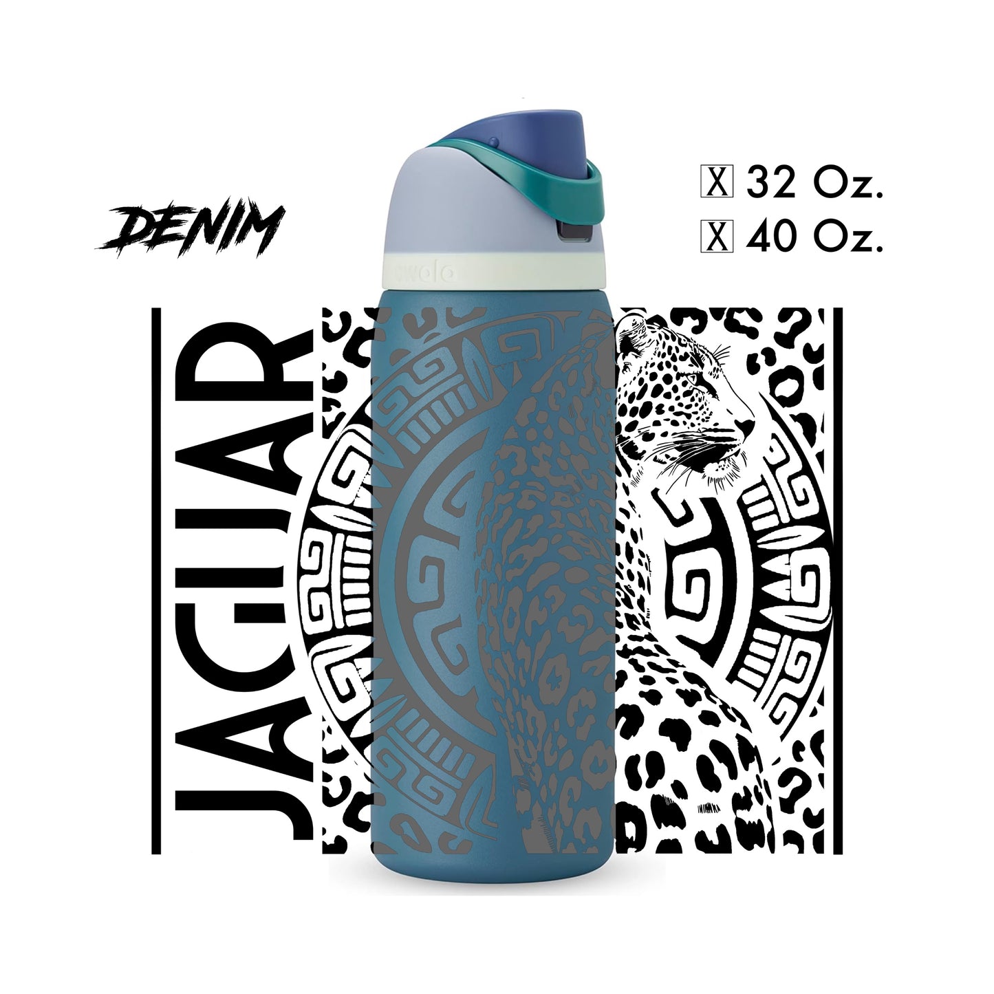 Custom Jaguar Design - Water Bottle