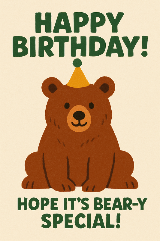Bear-y Special Birthday (PNG)