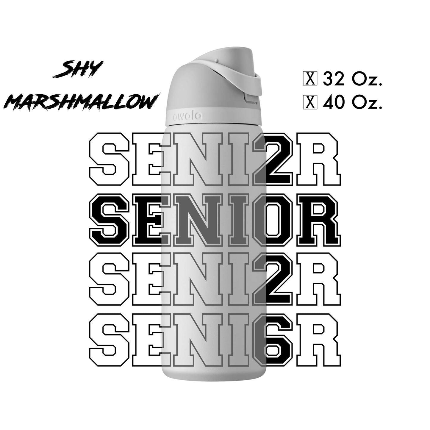 Laser-Engraved Senior/2026 - Water Bottle