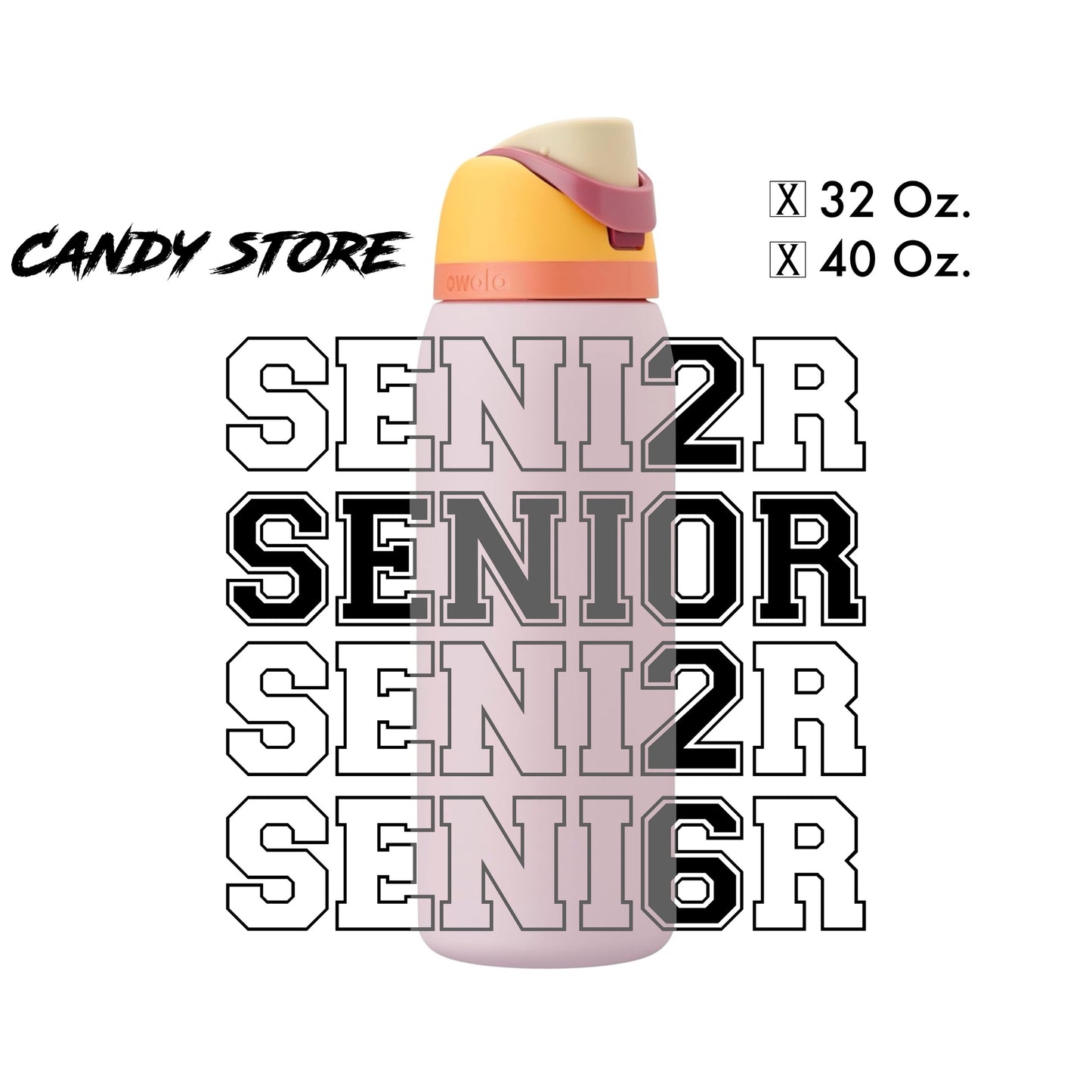 Laser-Engraved Senior/2026 - Water Bottle