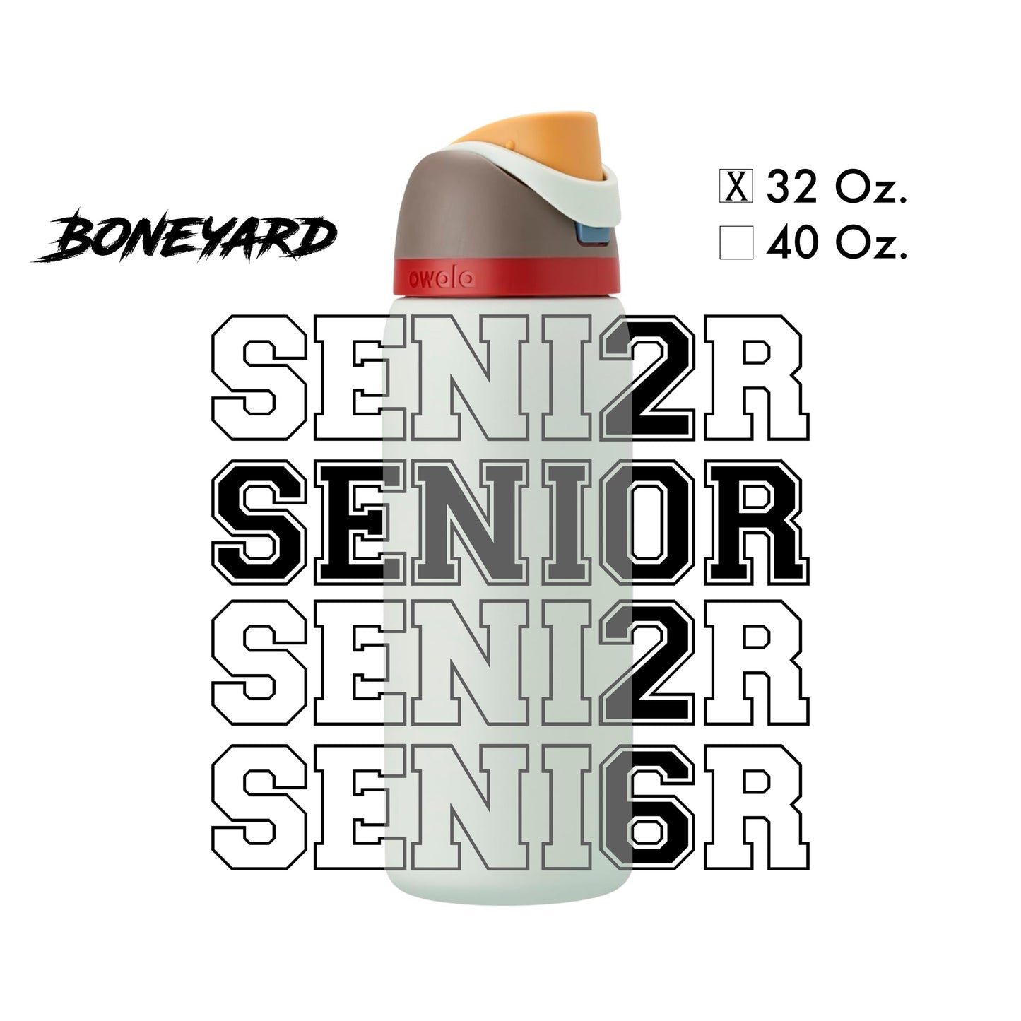 Laser-Engraved Senior/2026 - Water Bottle