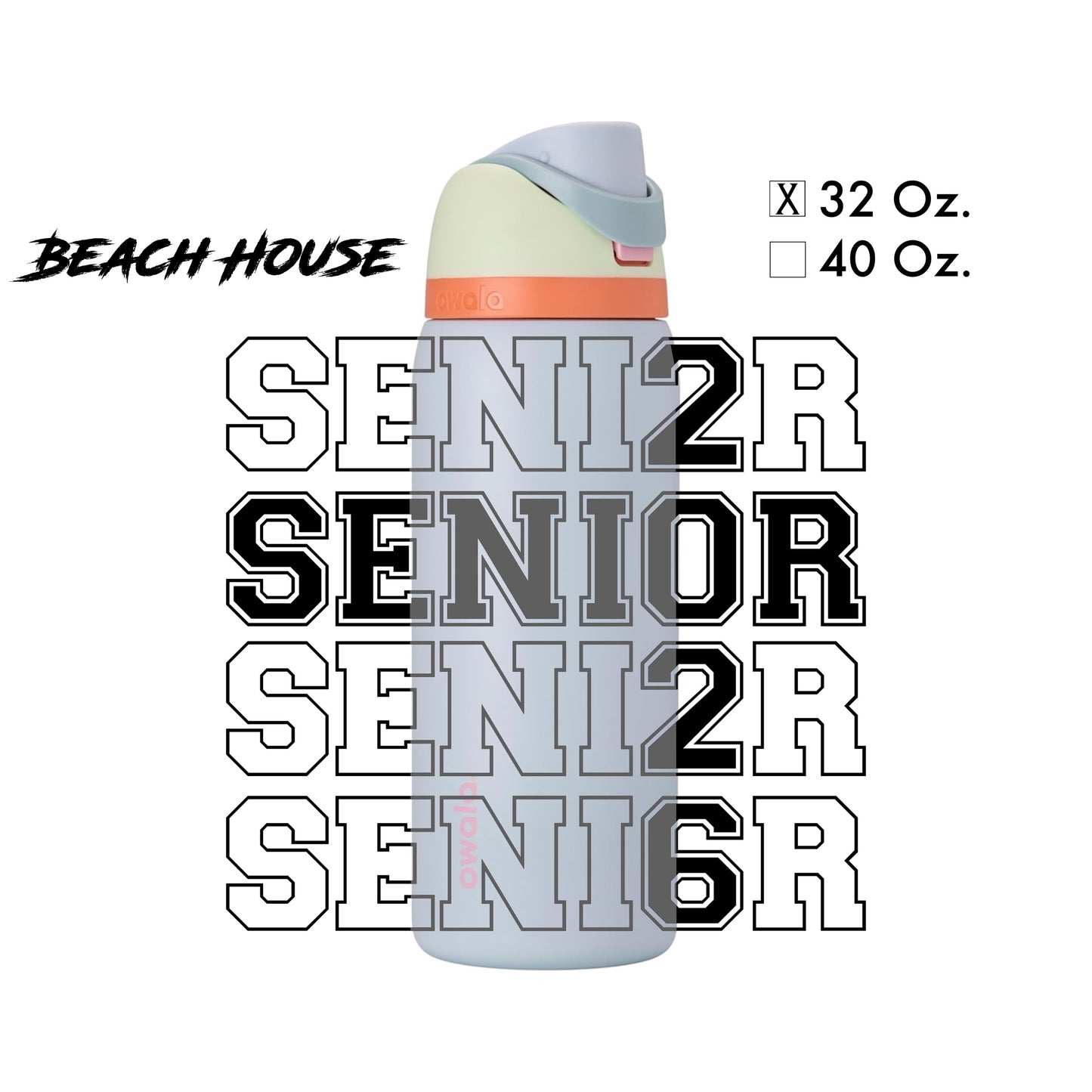 Laser-Engraved Senior/2026 - Water Bottle