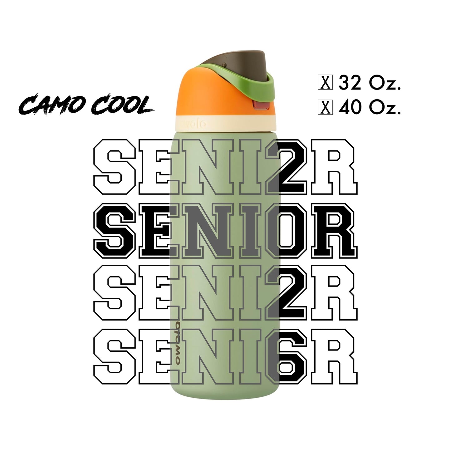 Laser-Engraved Senior/2026 - Water Bottle