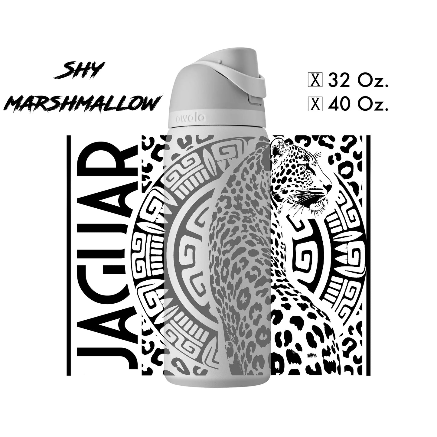 Custom Jaguar Design - Water Bottle