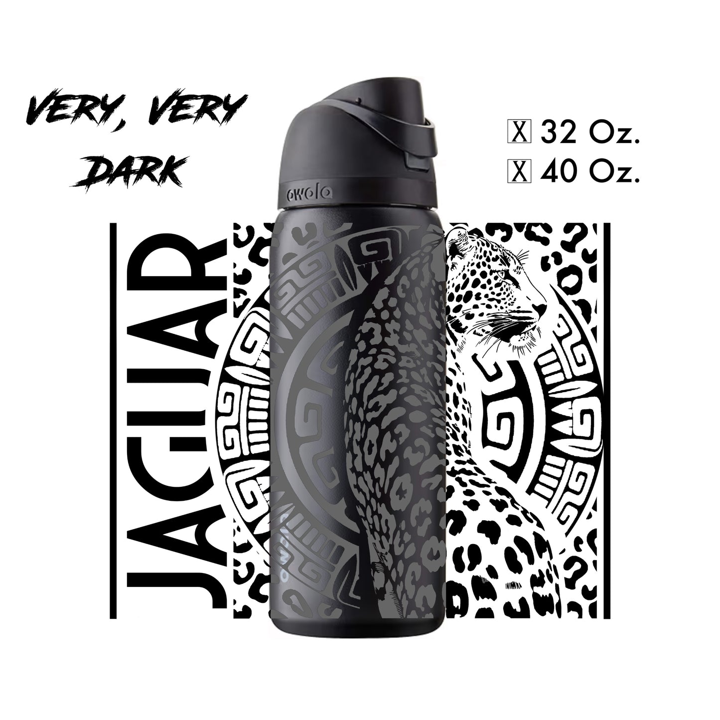 Custom Jaguar Design - Water Bottle