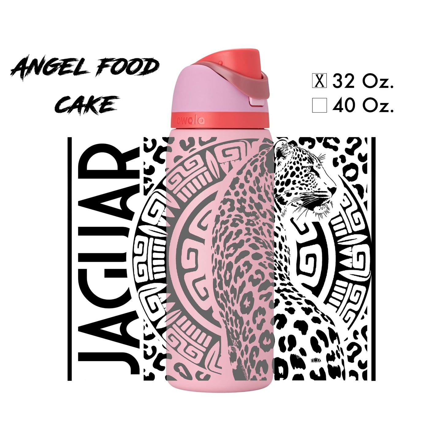 Custom Jaguar Design - Water Bottle