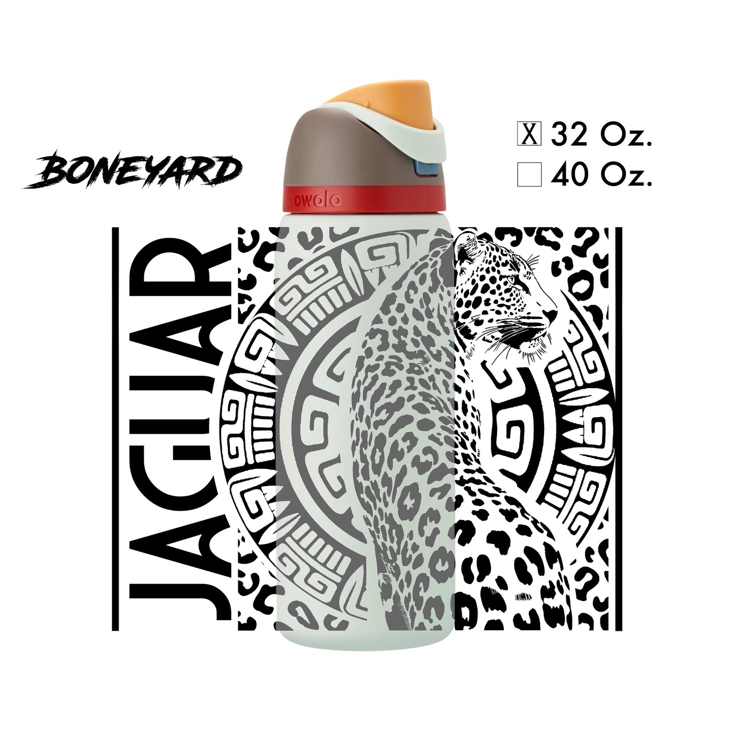 Custom Jaguar Design - Water Bottle