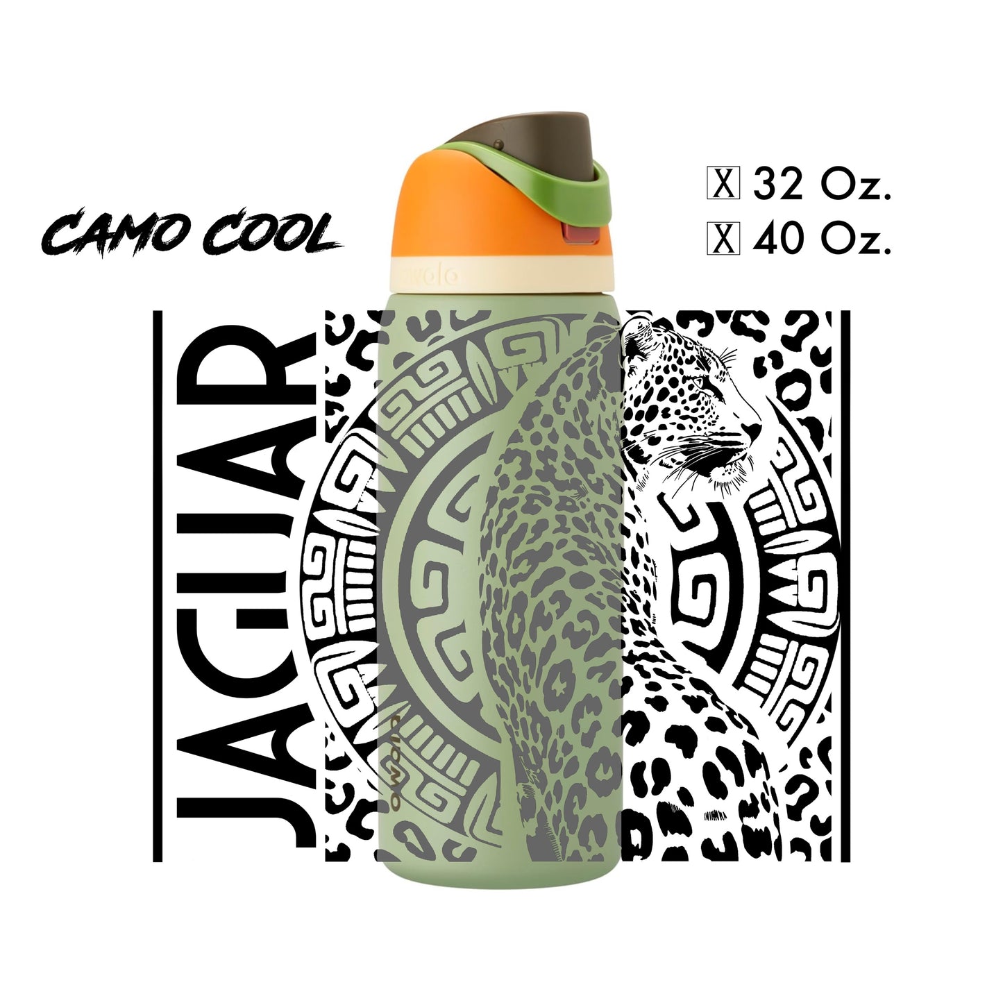 Custom Jaguar Design - Water Bottle